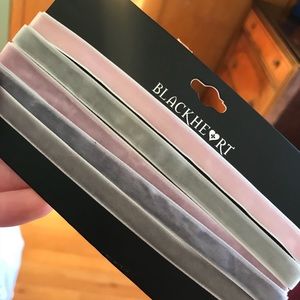 Pastel velvet Chokers, set of 5 (never used!)